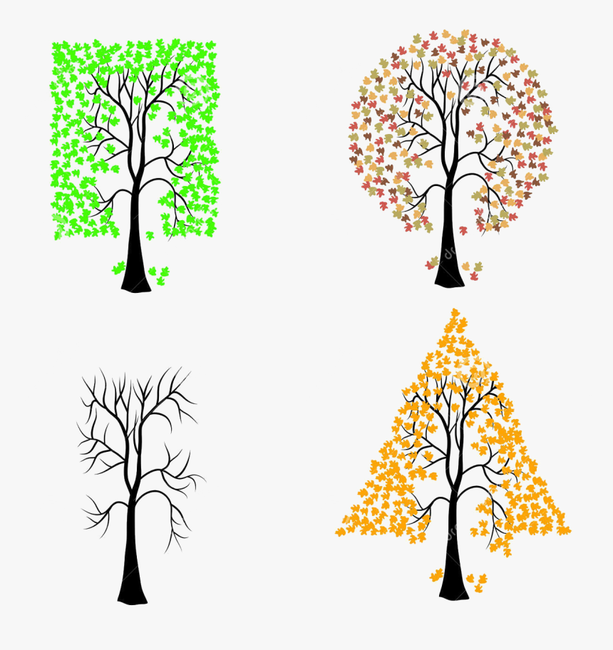 Arvore Em Forma Geometrica, HD Png Download