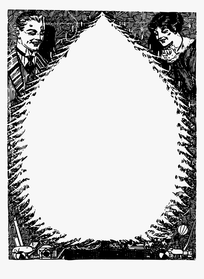 Christmas Tree Couple - Illustration, HD Png Download