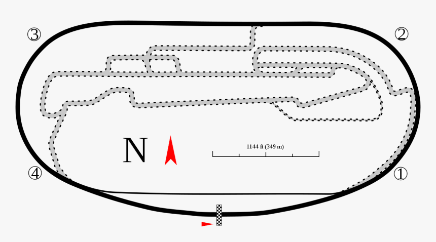 Auto Club Speedway Track Map, HD Png Download
