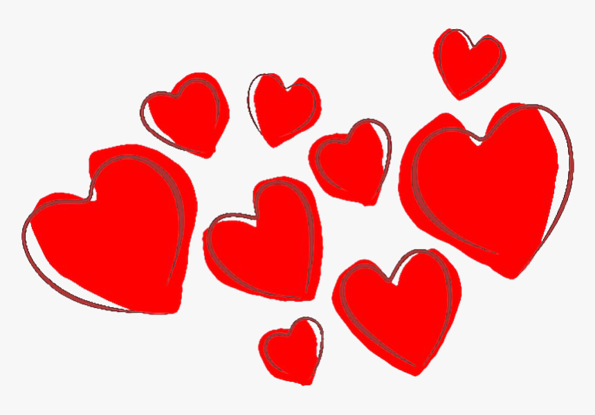 Red Hearts Png - Clip Art Valentines Hearts, Transparent Png