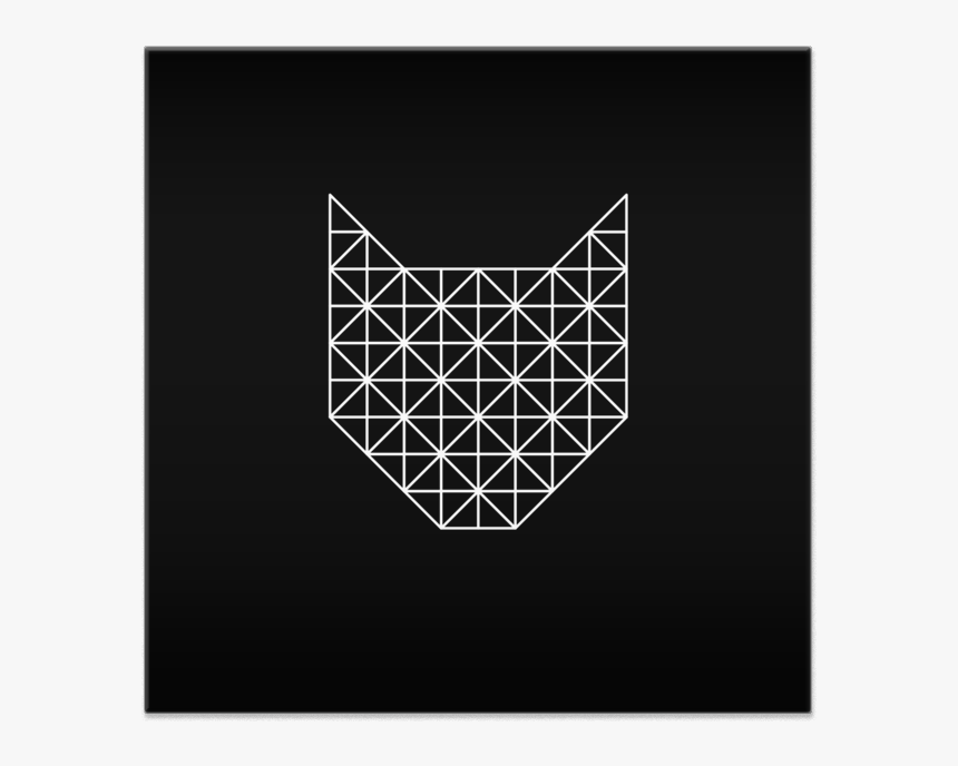 Azulejo Gato Geométrico Preto De Incantarena - Triangle, HD Png Download