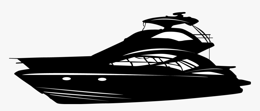 Ship Silhouettes 01 Png - Yacht Silhouette, Transparent Png