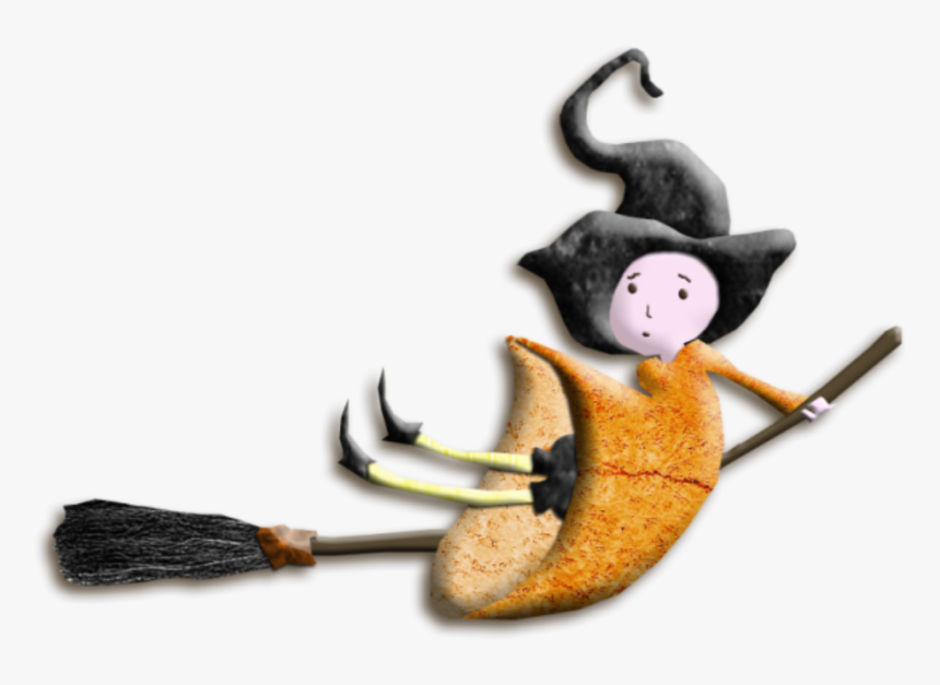 Witch Cute Broomstick Freetoedit - Monkey, HD Png Download