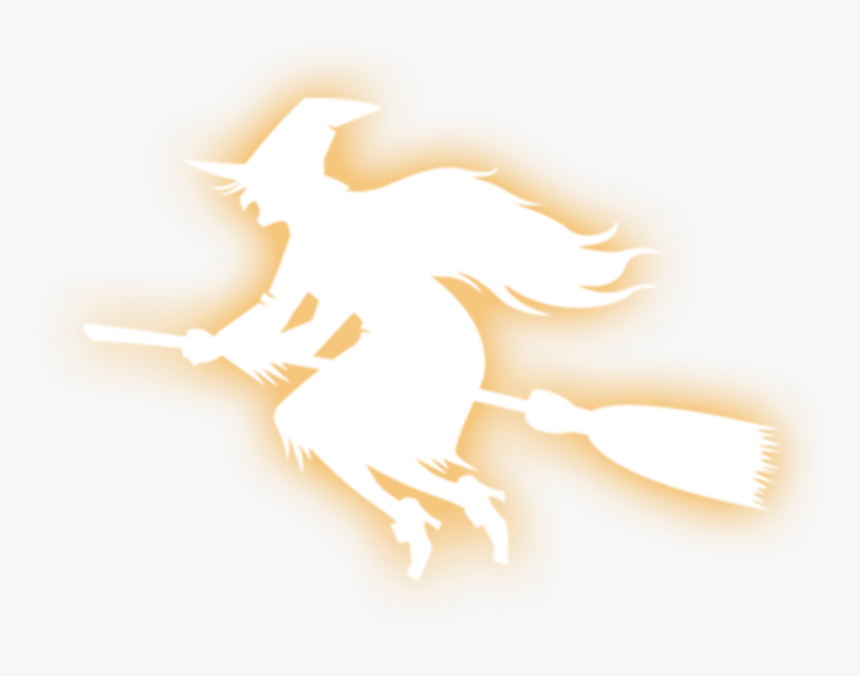 #ftestickers #halloween2018 #halloween #witch #broomstick - Silhouette, HD Png Download