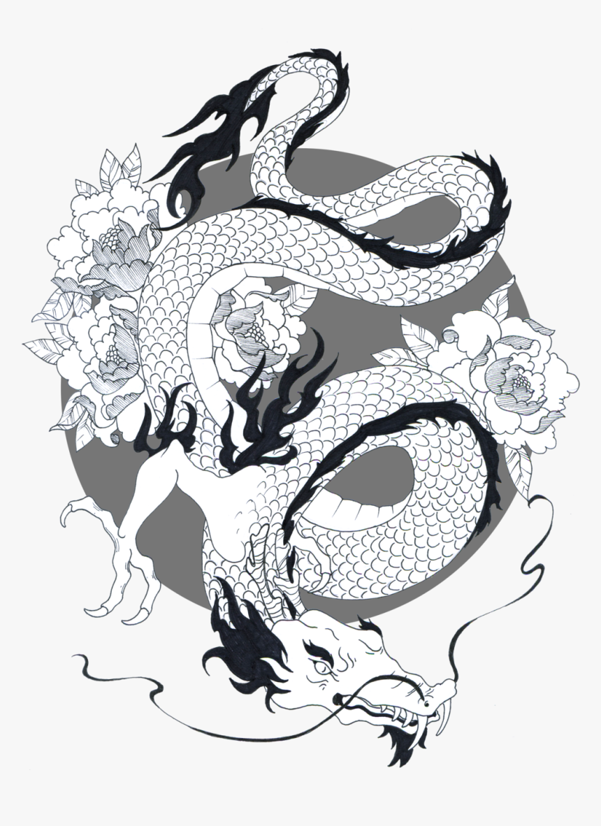 Japanese Designs Png Picture - Japanese Dragon Transparent, Png Download