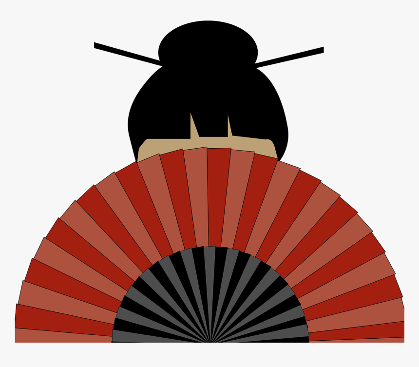 Geisha Geisha Girl Japanese - Sun Ray Vector Png, Transparent Png