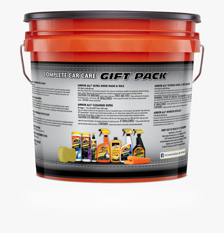 Armor All Complete Car Care Gift Pack Bucket, HD Png Download