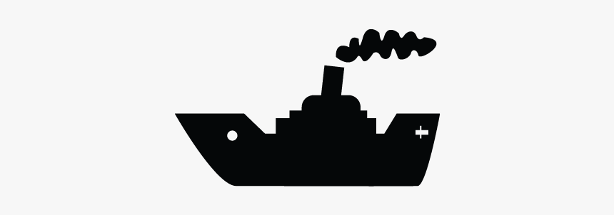 Yacht, Cargo, Cruise, Ship, Vessel Icon - Silhouette, HD Png Download