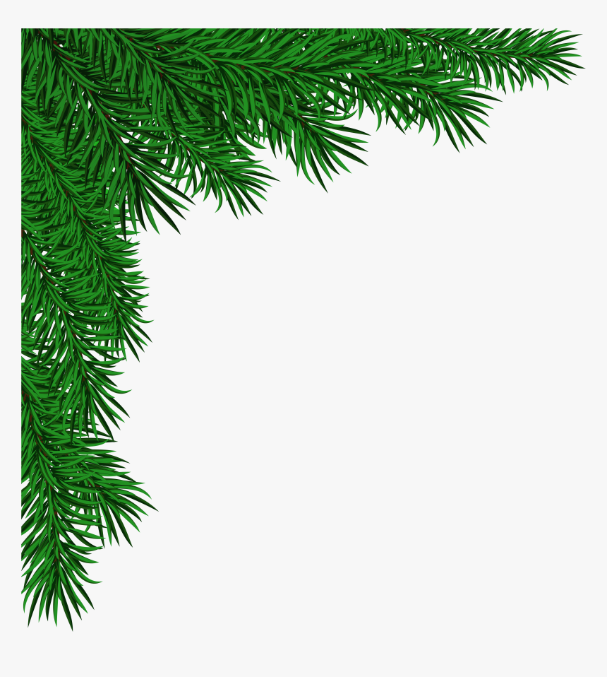 Pine Transparent Png Clip - Transparent Christmas Corner Png, Png Download