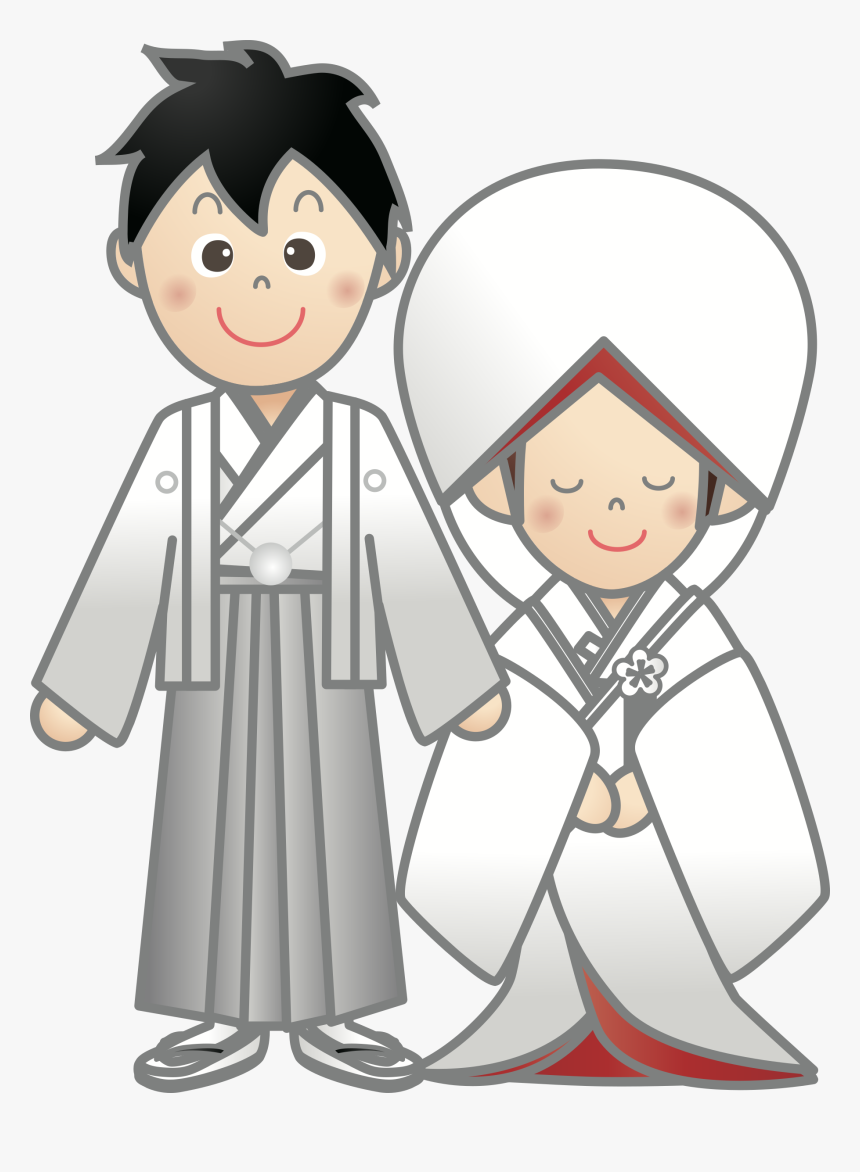 Transparent Peacock Wedding Clipart - Japanese Wedding Png, Png Download