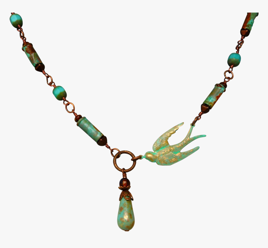 Asymmetrical Sparrow And Patina Bullet Shell Casings - Necklace, HD Png Download