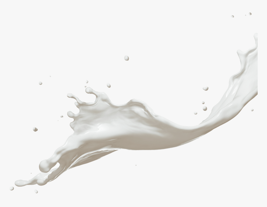Milk Drop Png - Transparent Milk Splash Png, Png Download