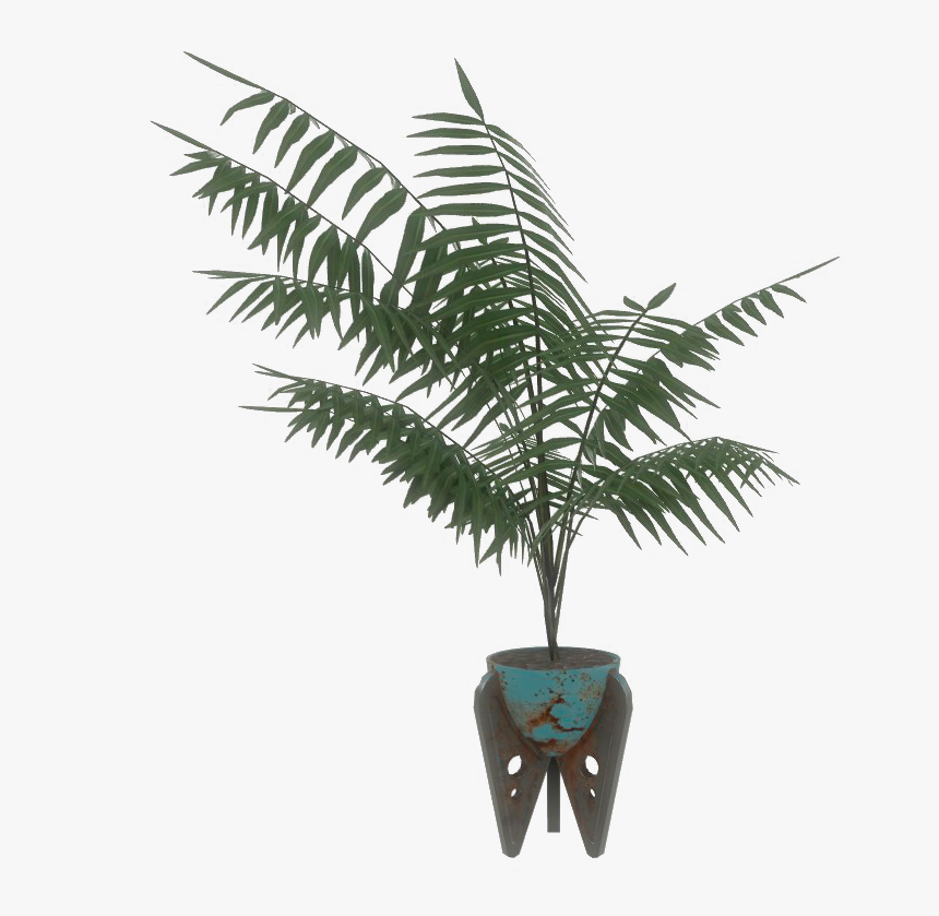 Fo4 Blue Potted Plant - Portable Network Graphics, HD Png Download