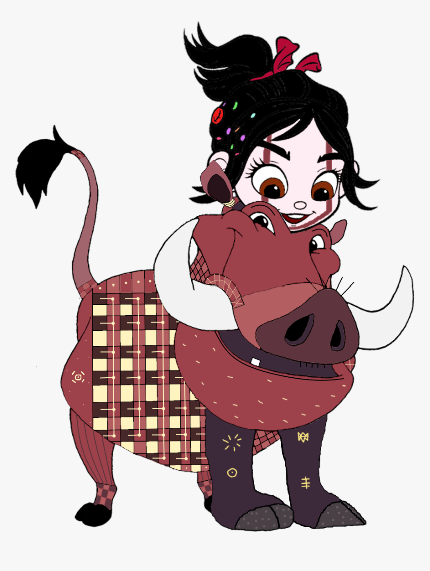 Vanellope Dressed As Pumbaa - Timon And Pumbaa, HD Png Download