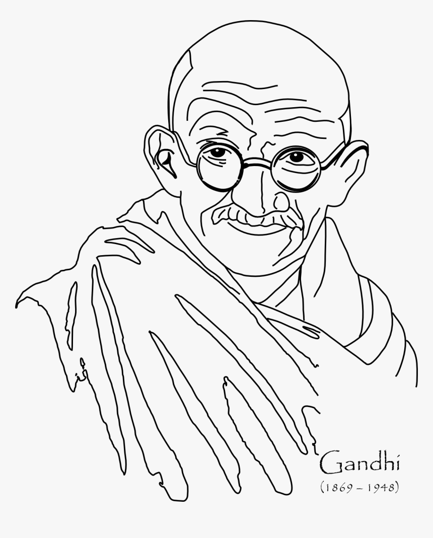 Mahatma Gandhi Para Dibujar, HD Png Download