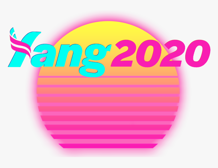 Yang 2020 Vaporwave Logo, HD Png Download