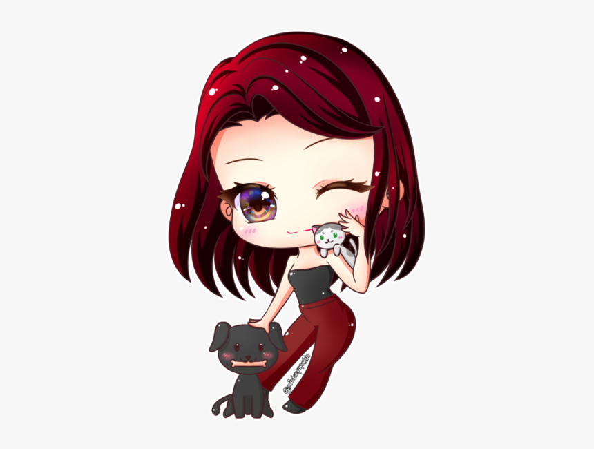 Colored Full Body Chibi - Cartoon, HD Png Download