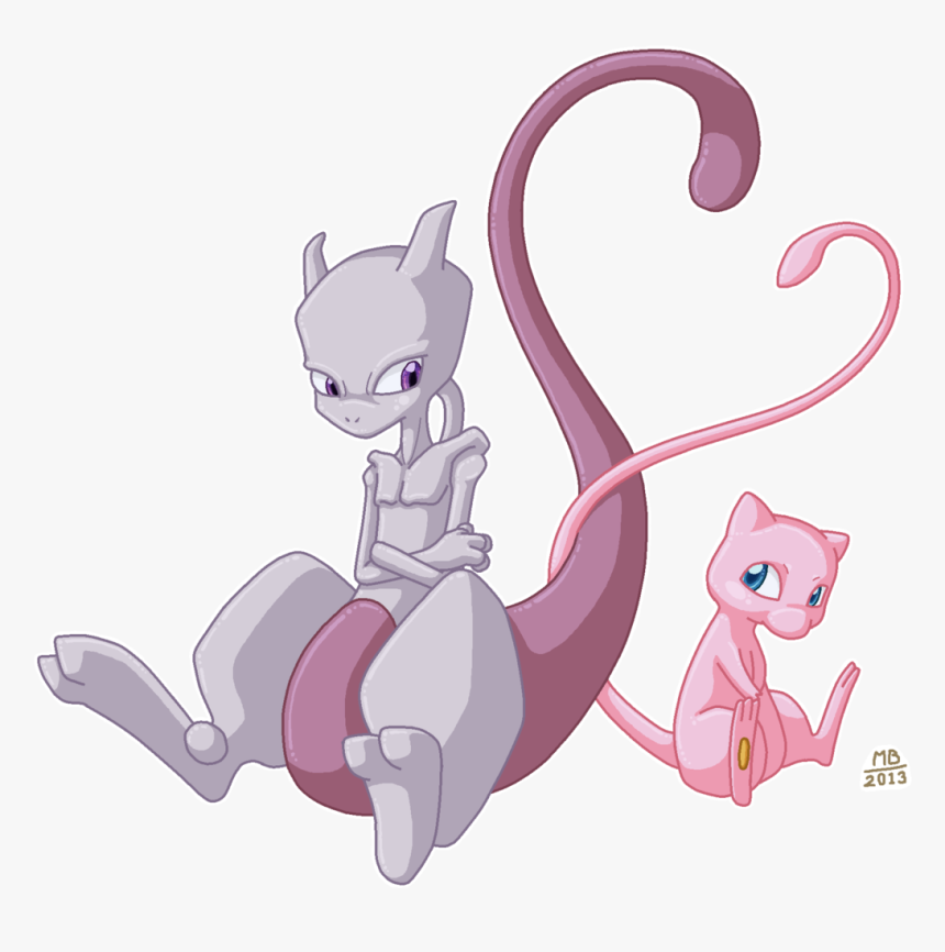 Elmo Drawing Bad - Mew And Mewtwo Transparent, HD Png Download