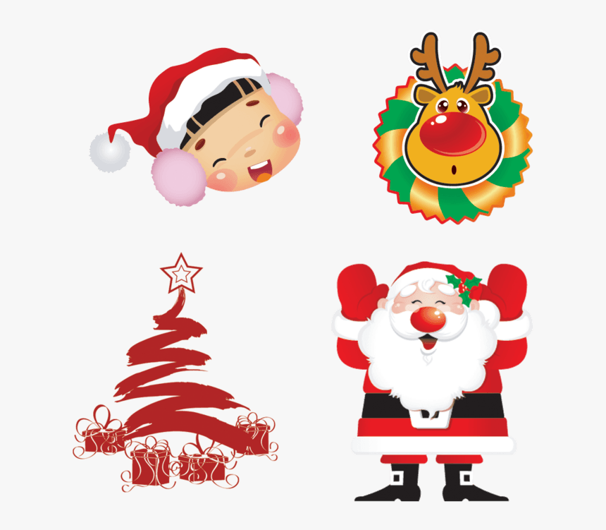 天猫 淘宝 元旦 圣诞节 保健品 海报 - Santa Claus Vector Free, HD Png Download
