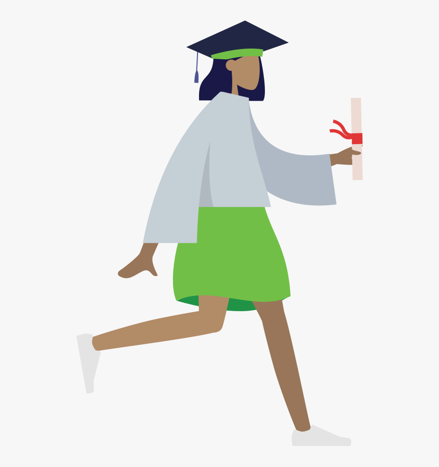 Graduating Student And Parents, HD Png Download