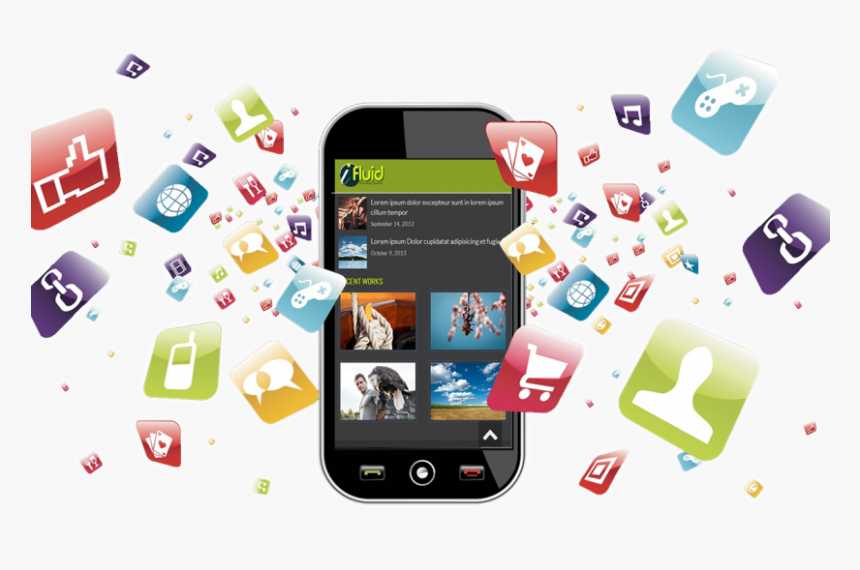 Mobile App Development Company India - Mobile Phone Apps Icon, HD Png Download