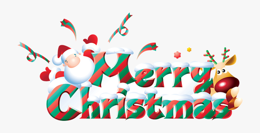 Merry Christmas Font Png, Transparent Png
