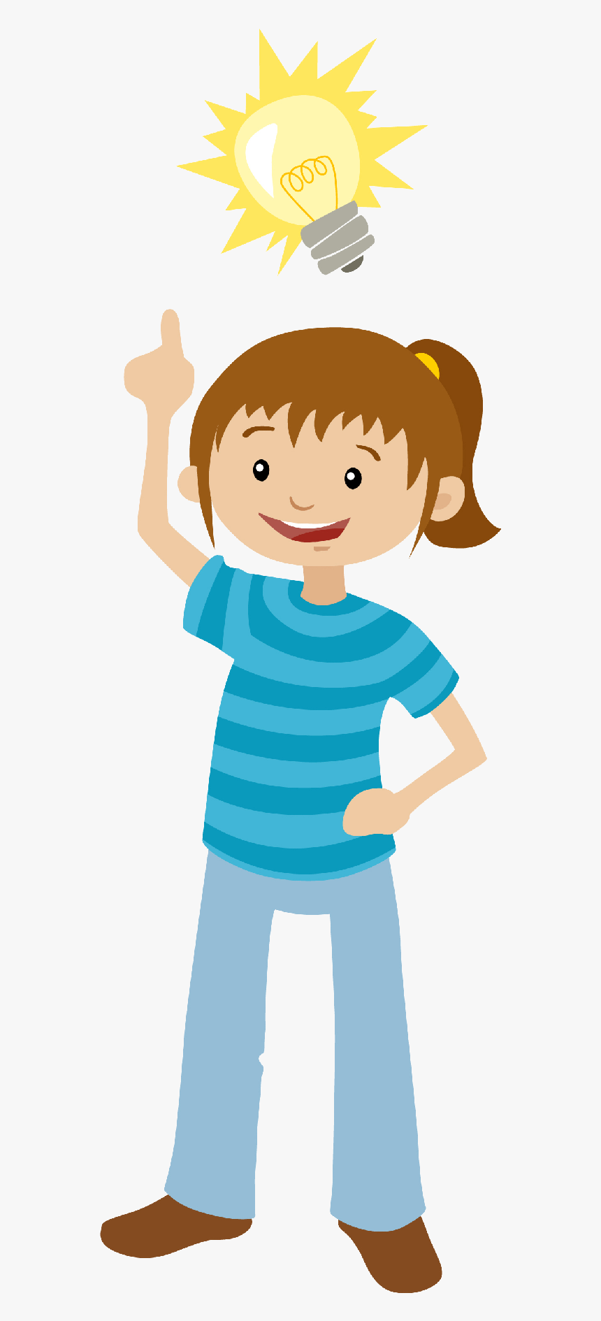 Kid Reading Png, Transparent Png