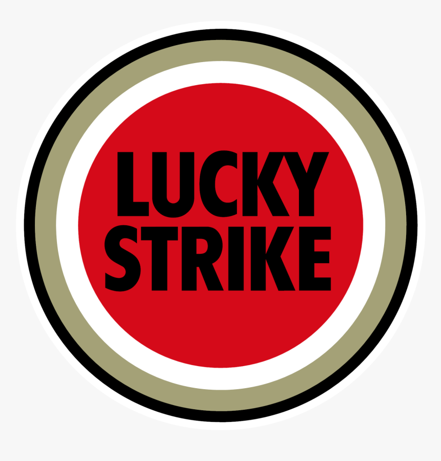 Lucky Strike Cigarettes Logo Chose Size Decal Sticker - Circle, HD Png Download