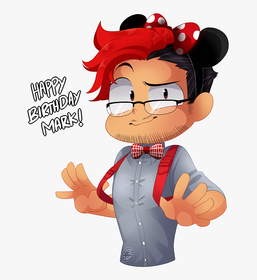 Happy Birthday Markimoo By Floatingmegane-san - Cartoon, HD Png Download