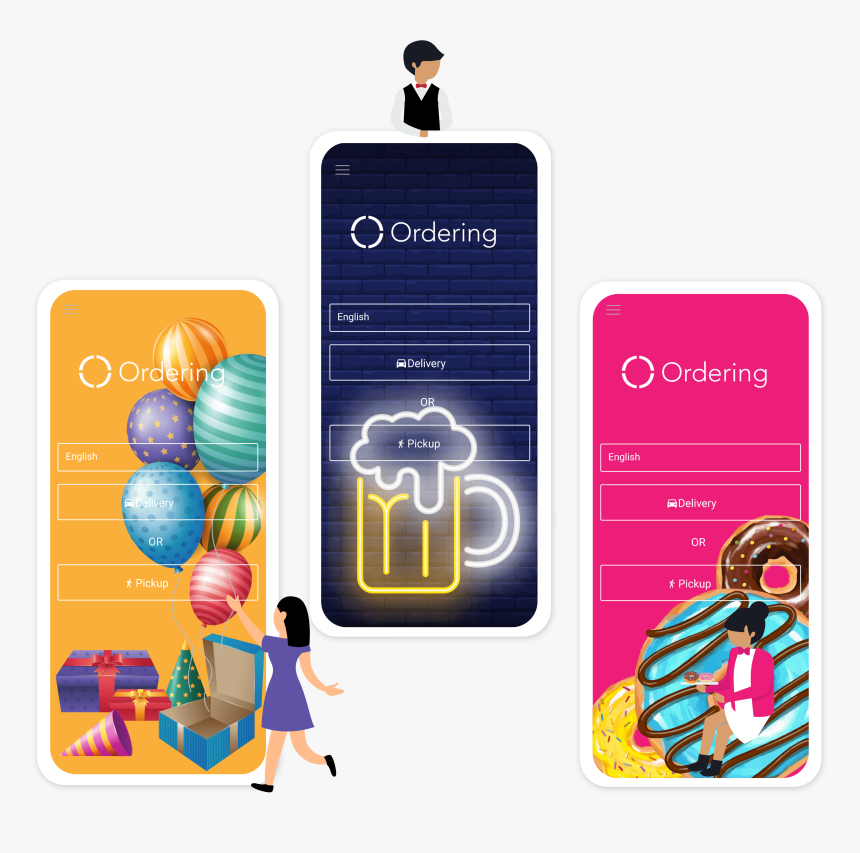 Online Ordering System For Business - Graphic Design, HD Png Download