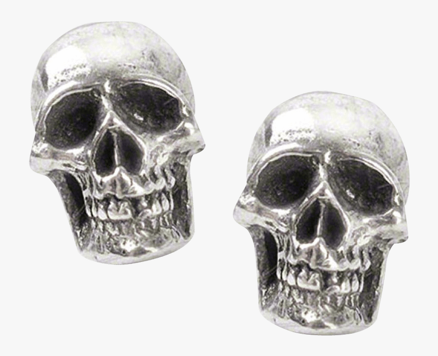 Mortuarium Skull Stud Earrings - Skull Earring Png, Transparent Png