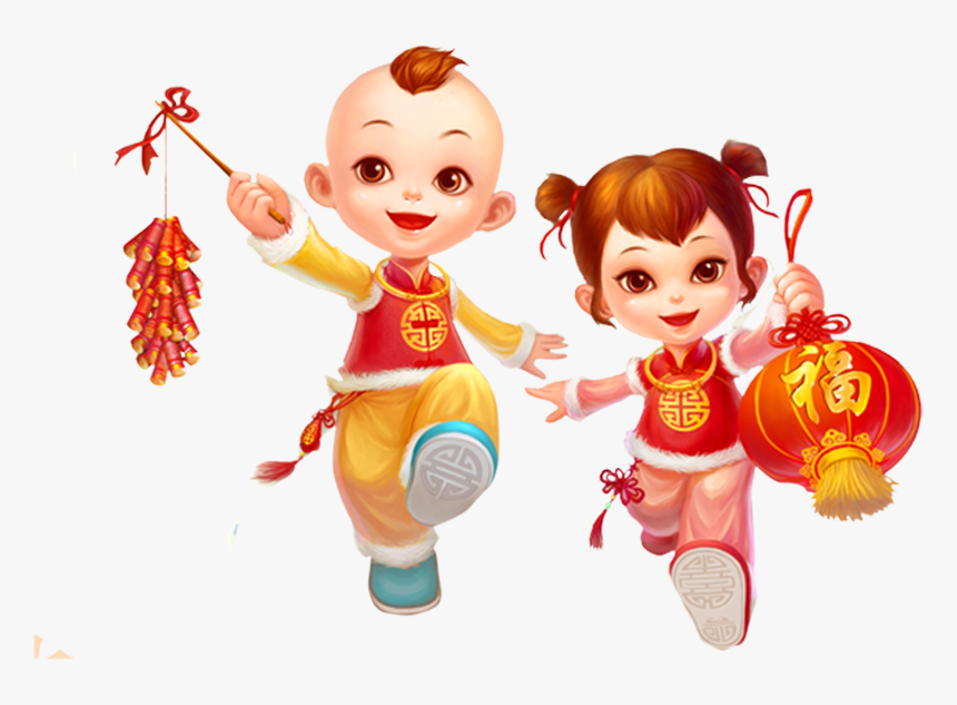 Chinese New Year Girl Png, Transparent Png