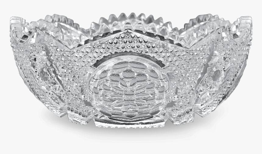 Cut Glass Bowl With Medallion Motif - Tiara, HD Png Download