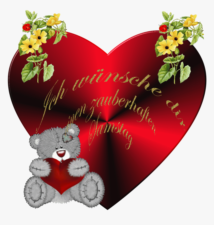 Cartoon Valentines Teddy Bear, HD Png Download