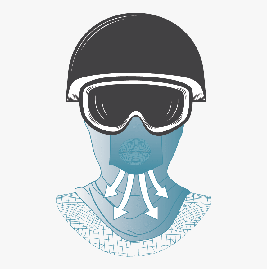 Fog Free Anti-fog Breathing System Silhouette - Illustration, HD Png Download