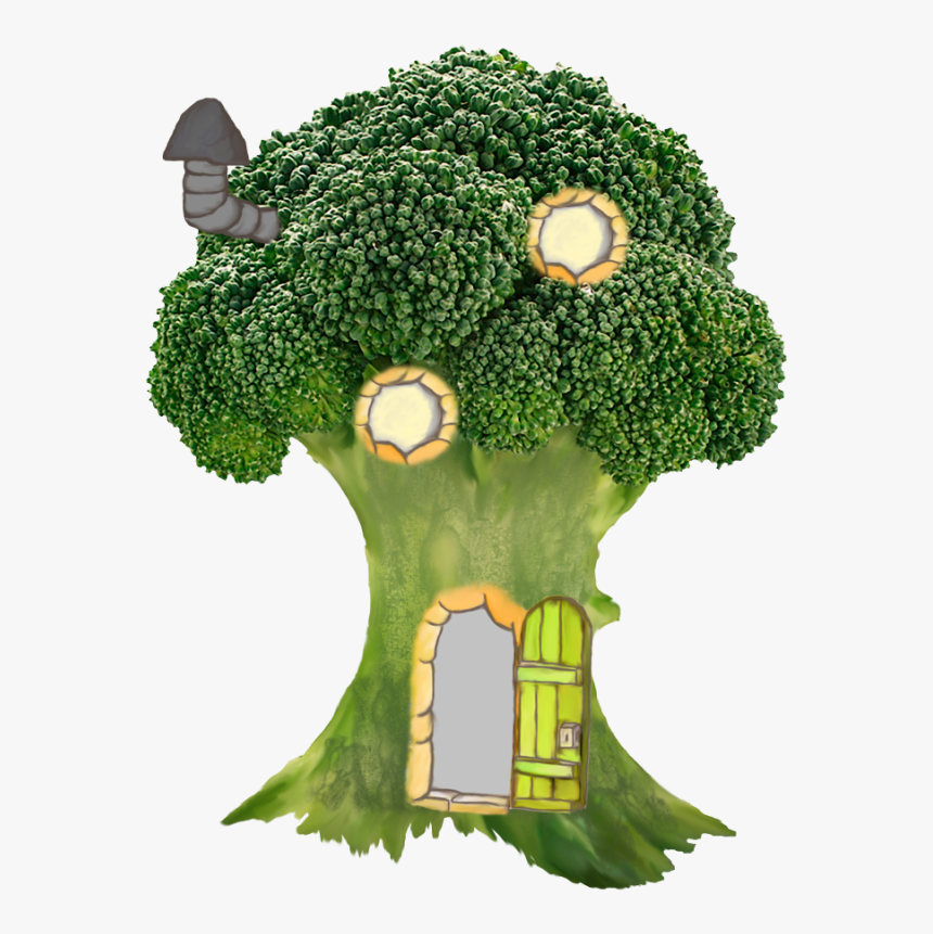 Fairy Tree House Clipart Png Royalty Free Download - One Broccoli, Transparent Png