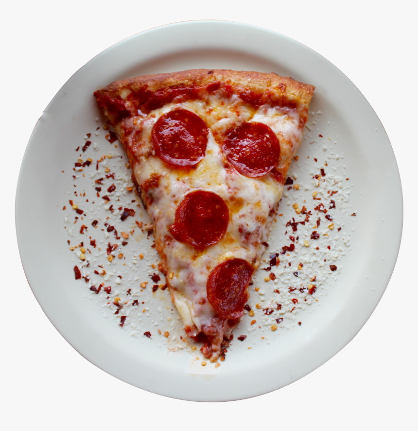 盘子中的香肠芝士披萨图片 - Pizza, HD Png Download