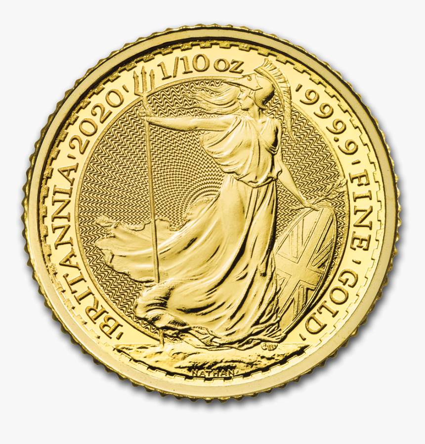 2020 1/10 Oz Great Britain Britannia - 2020 Gold Britannia, HD Png Download
