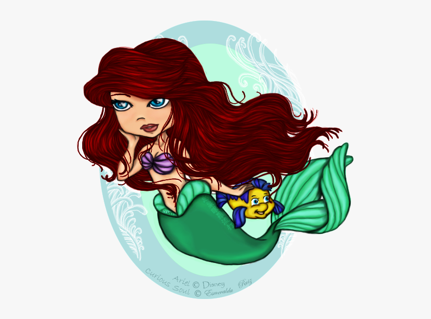 Ariel Princesas, Pequeñas Sirenas De Disney, Ariel - Cartoon, HD Png Download