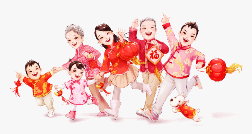 Chinese New Year Family Reunion Dinner, HD Png Download