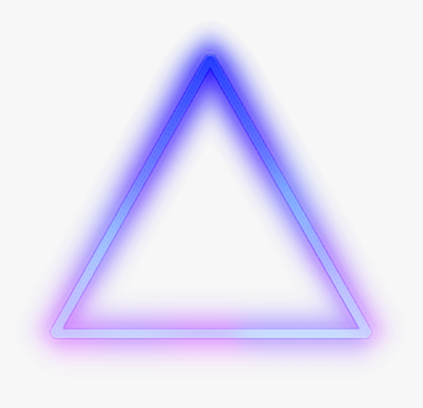 #neon #triangle #purple #magic #repost #remix #party - Purple Neon Triangle Png, Transparent Png