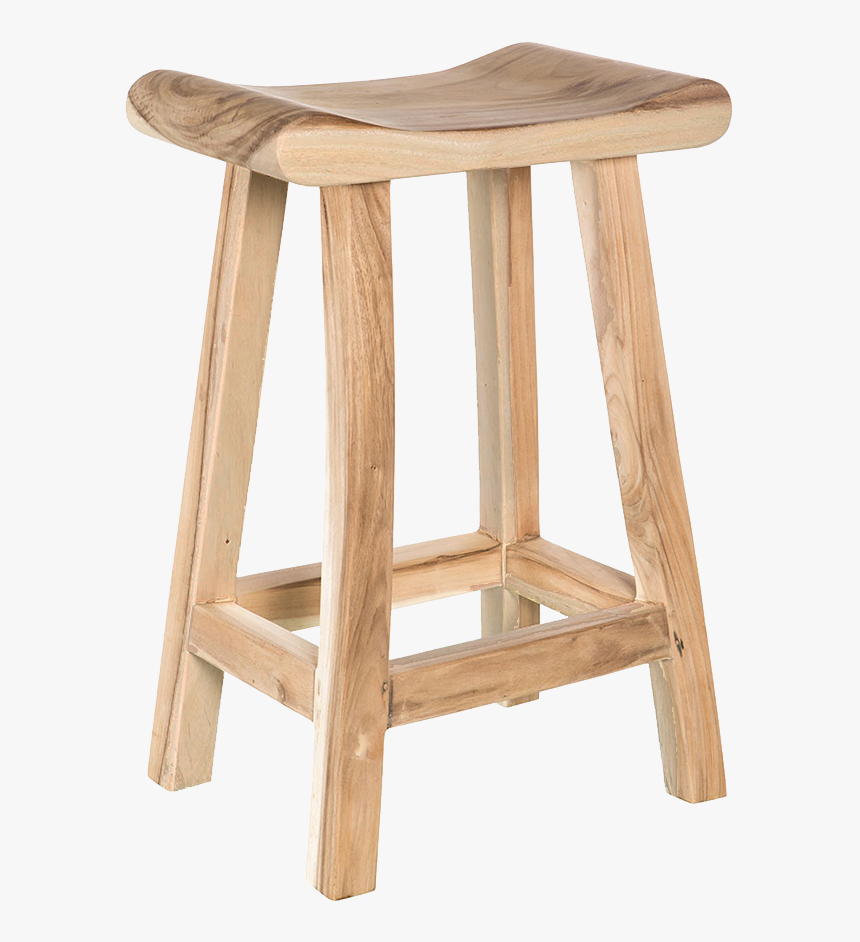 Teak Bar Stool - Bar Stool, HD Png Download
