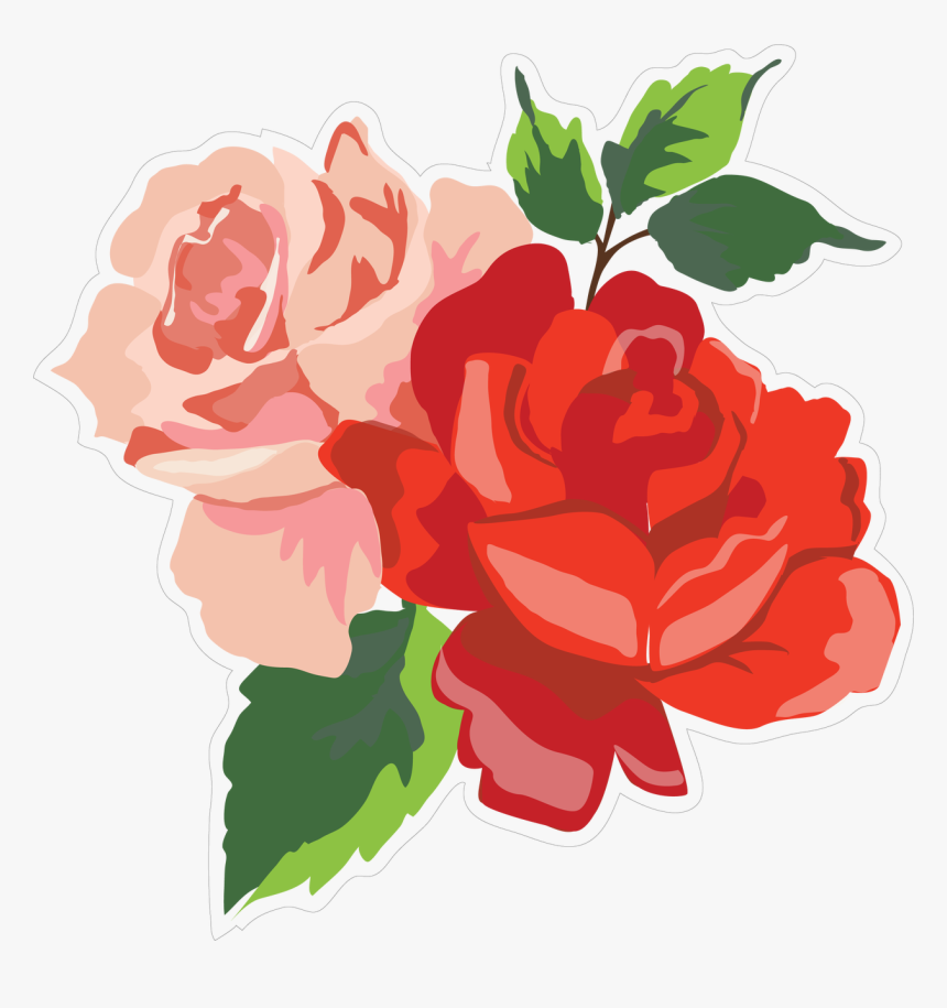 Roses Print & Cut File - Garden Roses, HD Png Download
