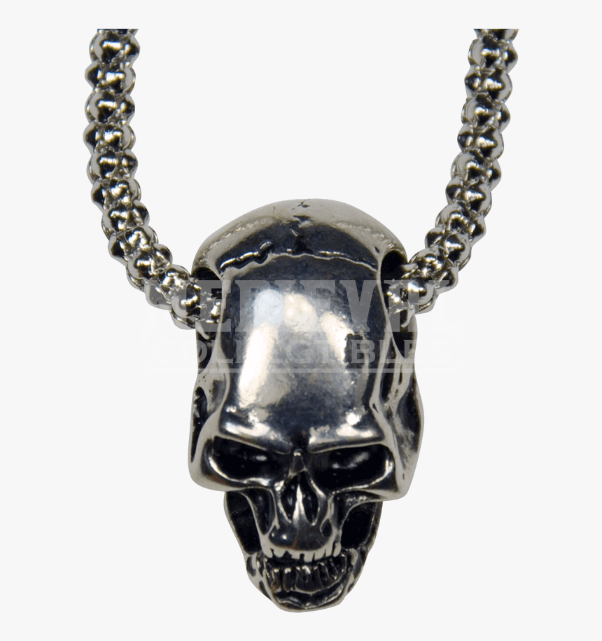 Transparent Necklace Chain Png - Skull Necklace Png, Png Download