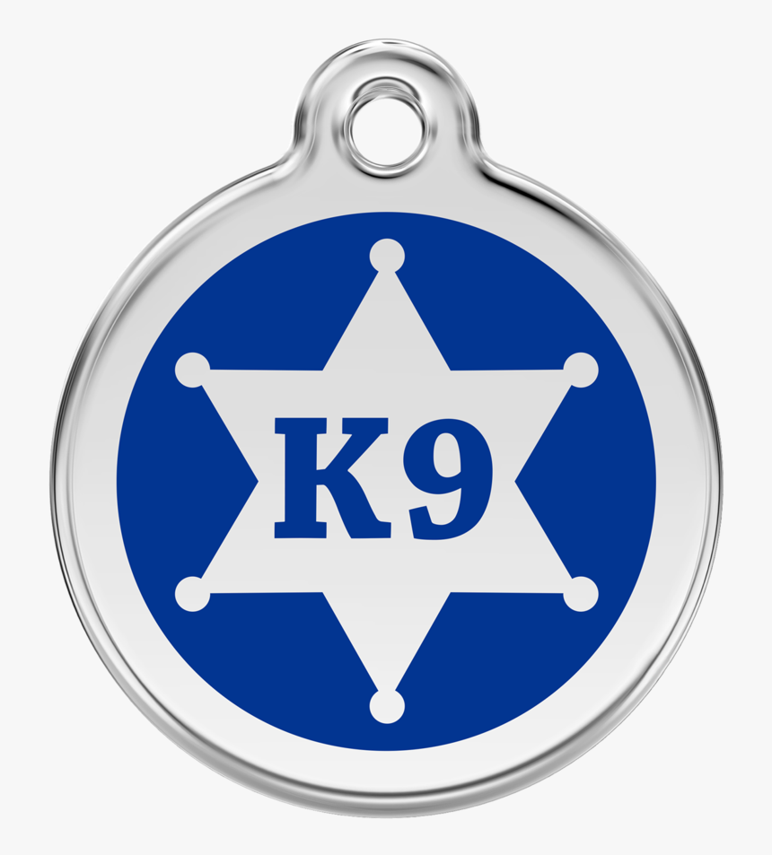 Red Dingo Stainless Steel & Enamel K9 Badge Dog Id - Lafayette Parish Sheriff's Office, HD Png Download