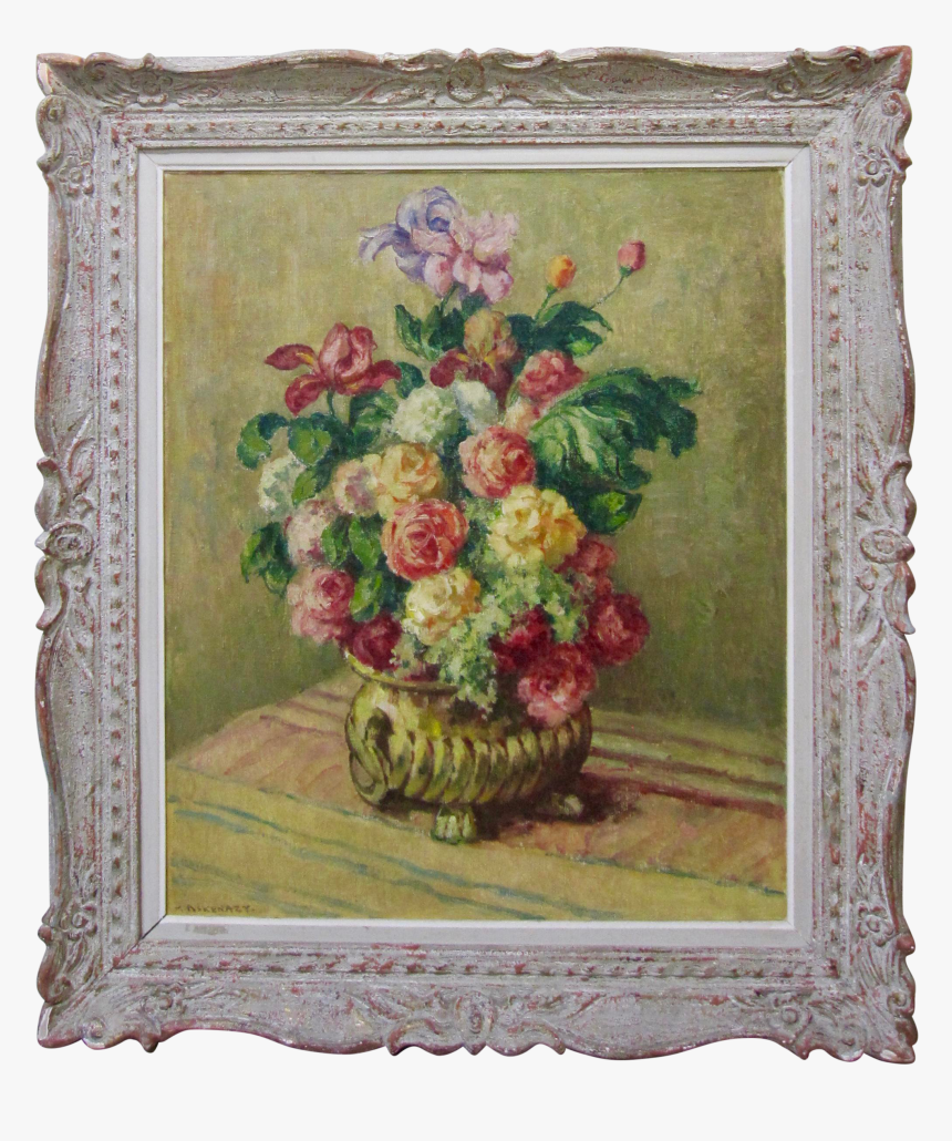 1920s Vintage Mischa Askenazy Still Life Roses Floral - Oil Painting, HD Png Download