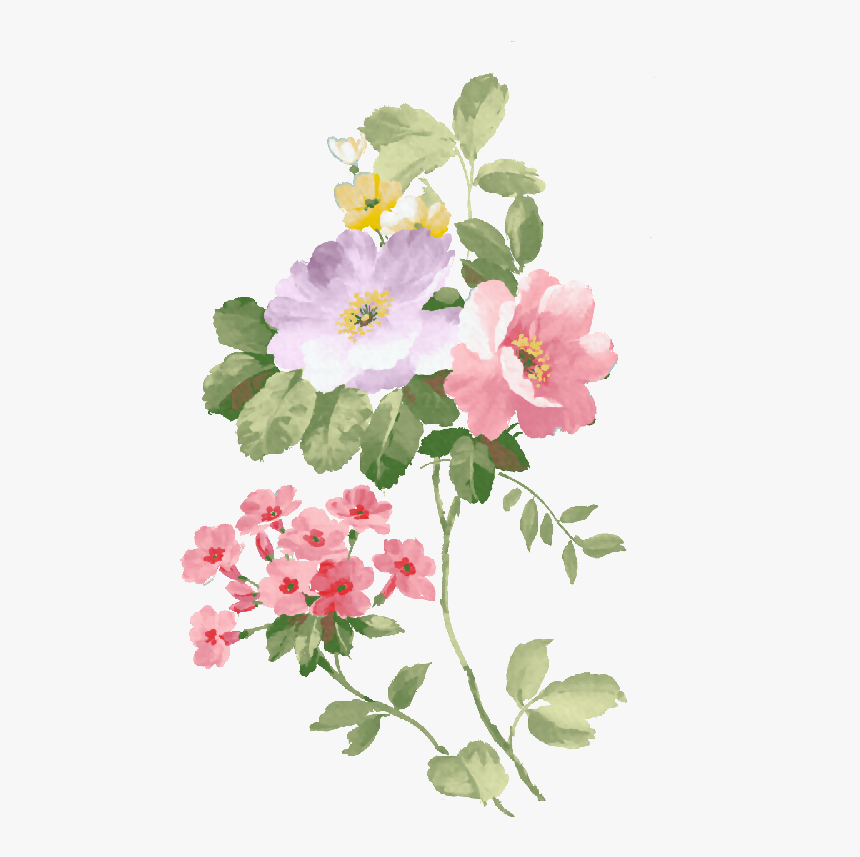 #boquet #bouquet #watercolor #watercolour #flowers - Watercolor Painting, HD Png Download
