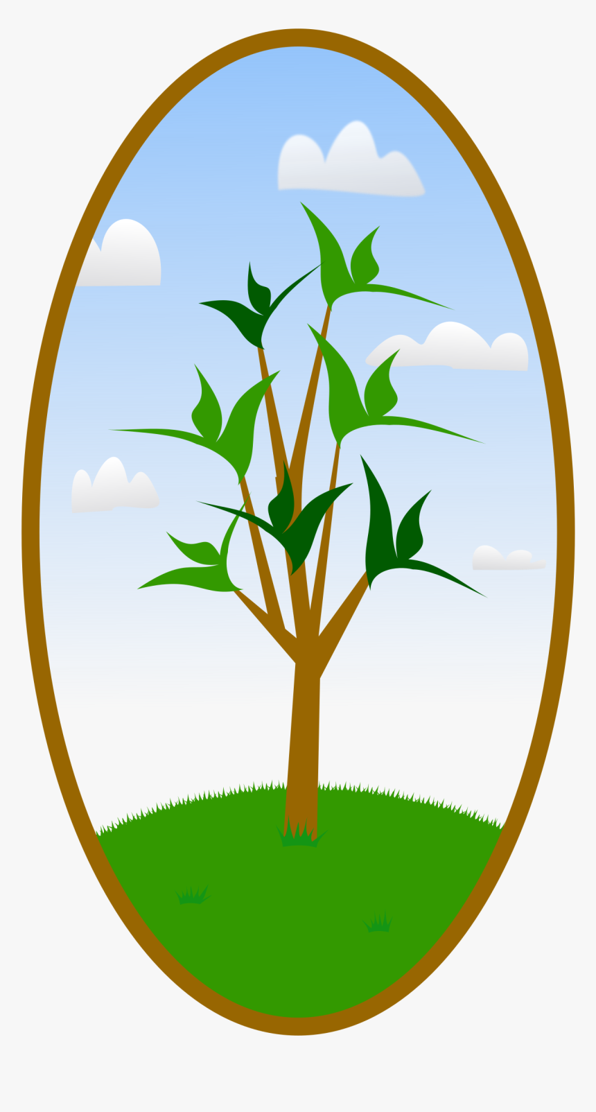 Free Vector Tree Clipart Picture Transparent Landscaping - مناظر طبيعية بيضاوية, HD Png Download
