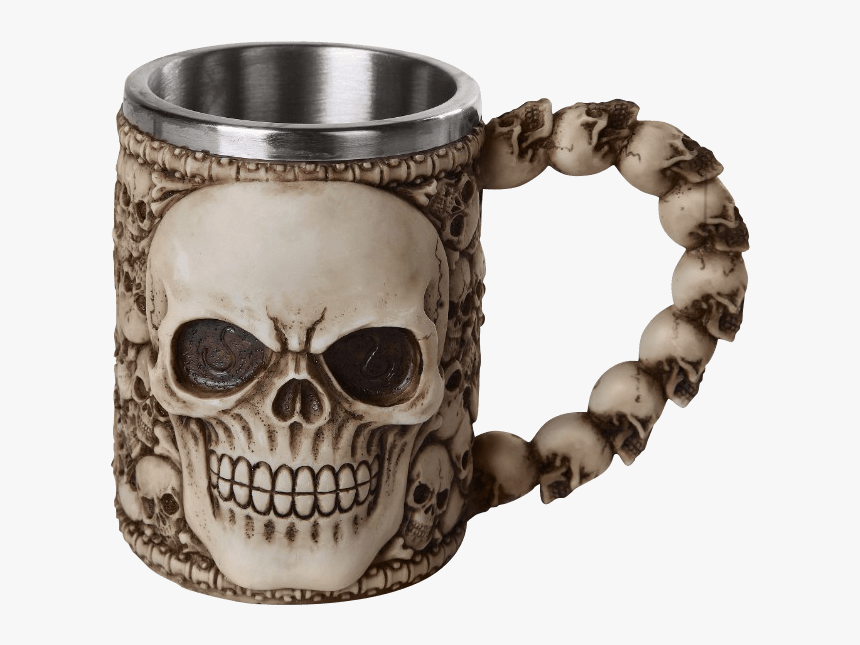 Skull Ossuary Mug - Skull, HD Png Download