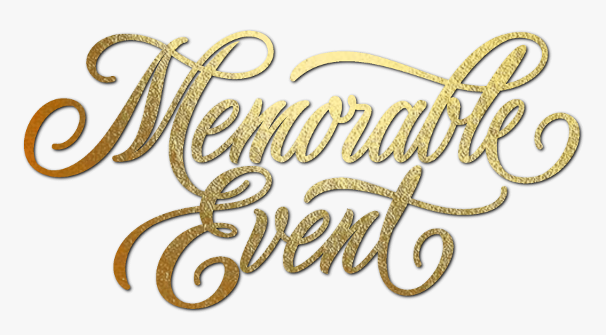 Memorable Event Logo - Calligraphy, HD Png Download
